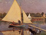 Claude Monet Boaters at Argenteuil painting